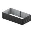 thumbnail image 3 of WORKPRO 7.5x4x2ft Black Square Metal Raised Garden Bed, 3 of 12