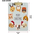 thumbnail image 2 of FMSHPON Cute DogChritsmas Clipboard Hardboard Wood Nursing Clip Board and Pull for Standard A4 Letter 13x9 inches, 2 of 7
