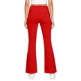 thumbnail image 6 of CONZONE Flared Pants For Big Girls Striped Graphic Elastic Waist Drawstring Girls Pants With Pockets Slim Fit Stretchy Fall Trousers For Girls Size 13-14 Years Red, 6 of 6