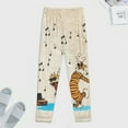 thumbnail image 4 of Calvin And Hobbes Men's Sleeping Pants Soft Pajama Lounge Pants Casual Sleep Pants 5XL, 4 of 7