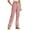 Pink, variant on XFLWAM Cargo Pants for Women High Waist Wide Leg Casual Pants with Pockets Stretchy Baggy Y2K Trousers Khaki S