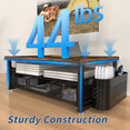 thumbnail image 6 of MEHOOM 3-Tier Wooden Monitor Stand Riser with Drawer and Pen Holders, Desk Organizer and Accessories for Laptop, Office, Dorm Desktop Setup, Classroom Desk Accessories & Workspace Organizers, 6 of 10