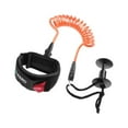 thumbnail image 3 of kurtrusly 5ft Bodyboard Surfboard SUP Wrist Leash Leg Rope Coiled Cord Pad Cuff Orange, 3 of 9
