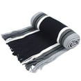 thumbnail image 2 of Yesbay Men's Classic Acrylic Shawl Winter Warm Long Fringe Striped Tassel Scarf Black, 2 of 8