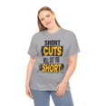 thumbnail image 3 of DJH Apparel | Short Cuts Will Cut You Short Motivational Unisex T-shirt, 3 of 5
