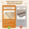 thumbnail image 5 of Extra Large Cat Scratching Lounge - Multi-Layer Solid Wood & Sisal, XXL Cat Scratcher and Bed for Large Cats, Furniture Protector with 110lb Capacity, 5 of 7
