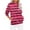 Hot Pink, variant on yillto Women Striped Top with Pockets Long Sleeve Crewneck Baggy Pullover Casual Shirts Fall Loose Sweatshirt