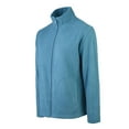 thumbnail image 3 of Sofra Women's Polar Fleece Full Zip Up Winter Jacket - Steel Blue - Small, 3 of 4
