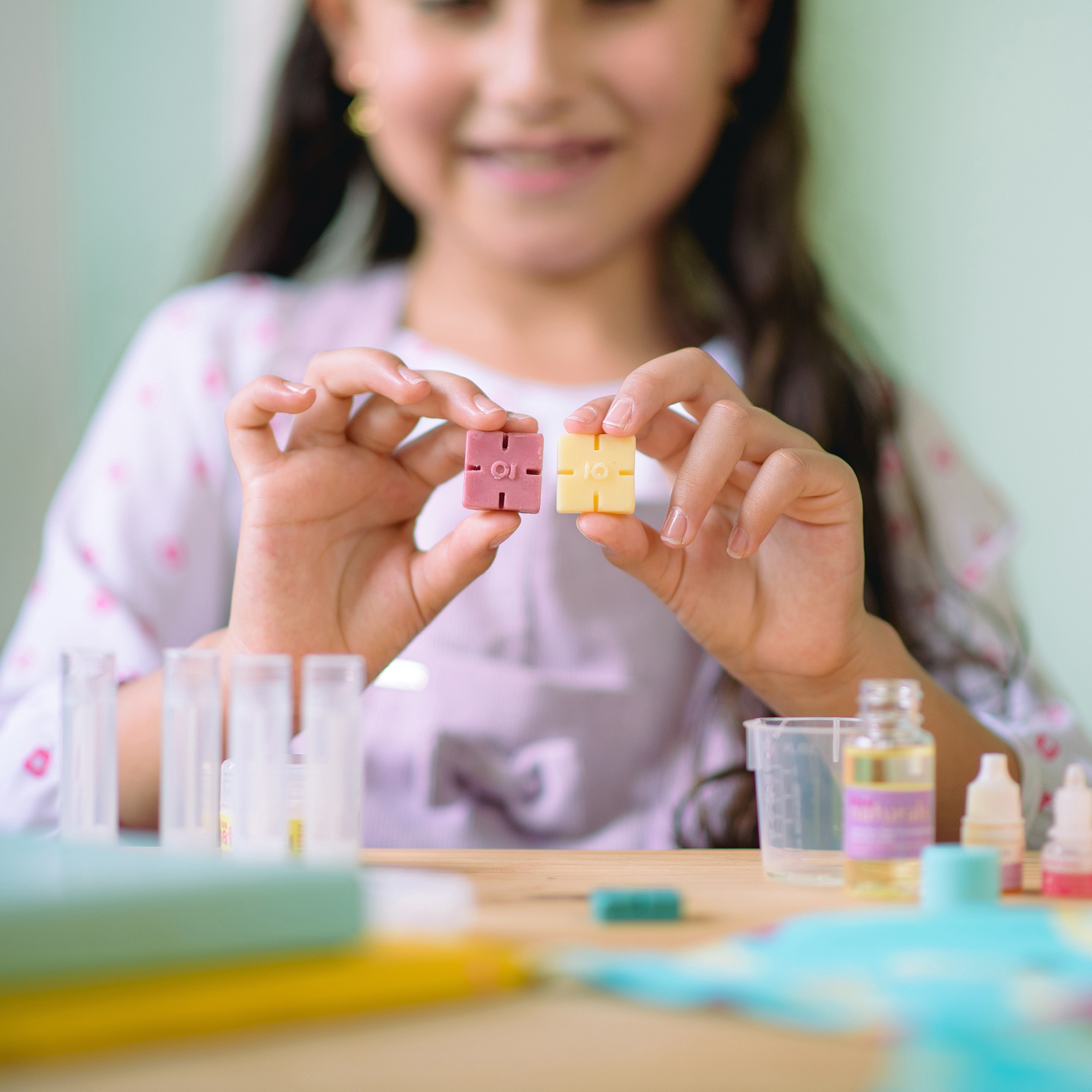 Kiss Naturals: Lip Balm Making - Make 6 Lip Balms, DIY Kids Beauty Craft, Organic Ingredients, Beeswax, Shea Butter, 2 Flavors, STEM Activity, Ages 6+