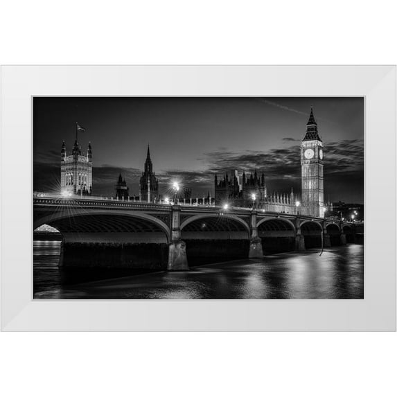 Meirovich, Ido 32x21 White Modern Wood Framed Museum Art Print Titled - Heritage