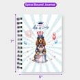 thumbnail image 5 of Happy 4th of July Patriotic Boykin Spaniel Marching Band Uniform Balloons Fireworks Spiral Bound Journal Dog Lover 5x7in Spiral Notebook - 13009, 5 of 5