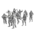 thumbnail image 3 of Kit de 11 modelos de soldados alemanes a escala 1:72, figuras en miniatura, manualidades artísticas para hombres, juego de juguetes, diseño de diorama, 3 of 8