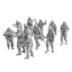 thumbnail image 3 of Kit de 11 modelos de soldados alemanes a escala 1/72, figuras en miniatura de resina, juego de figuras de hombres, dioramas para juegos de mesa de, 3 of 9