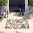 thumbnail image 2 of Pioneer Flower Floral Print Flannel Non Slip Door Rugs,Washable Door Mats Indoor,Decorative Door Mats,Dirt-Resistant and Absorbent Doormat for Entrance,Bedroom,Kitchen,Bathroom,23.5"x16", 2 of 5