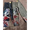 thumbnail image 4 of Pantalones vaqueros holgados Y2K para hombre y mujer, estilo harajuku, hip hop, estilo retro, estilo gótico, de cintura alta y pierna ancha, 4 of 4