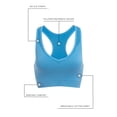 thumbnail image 5 of Leading Lady, The Lea, Racerback Sports Bra, Cooling Mesh Ventilation, Moisture Wicking, Medium Impact Supprt, Removable Pads (Women's & Women's Plus), 5 of 7