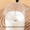 thumbnail image 4 of Handheld Milk Foam Maker, Stainless Steel Easy Maintenance Efficient Use Portable Multifunctional Electric Milk Frother for Coffee Beverage Ice CreamBlack, 4 of 7