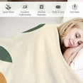 thumbnail image 3 of JEUXUS  Boho Sun and Leaves Blanket Double Sided Flannel Throw Blanket, Suitable for Adults and Children on The Sofa, Car, Bed Nap Warm Comfortable Blanket, 3 of 6