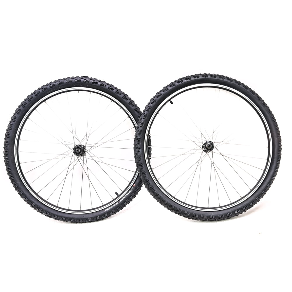 Jalco AX430 MTB Bike 26" Wheelset Double Walled Rims Rim Brake + Tires