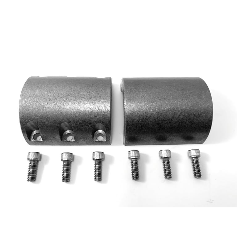 4 Weldable Steel Tube Clamps Bolt On 1.50 1-1/2 Roll Cage Mounts 6 Bolt HD