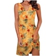 thumbnail image 4 of Mifsaly Sleeveless Floral Dress for Women Button Closure Mini Summer Dresses Comfortable Flowy Casual Vacation Sundress 2026 M, 4 of 8
