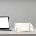 thumbnail image 3 of jifeng Desktop Business Card Holder Display Organizer Storage Box 11x6.5x6.5cm, 3 of 8