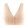 thumbnail image 2 of Women's Front Closure Full Coverage Padded Comfort Bra Wire-Free Bra, 2 of 5