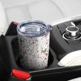thumbnail image 5 of 20oz Tumblers White Christmas Deer and Gift Pattern Stainless Steel Vacuum Insulated Double Wall Travel Tumbler Cups Mug with Lid and Straw,Cleaning Brush for Cold & Hot Drinks, 5 of 7