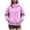 Light Purple, variant on HAYIMI Women Oversized High Collar Zip Up Hoodie Loose Long Sleeve Jacket with Pocket Soft Casual Sweatshirt for Fall Winter Outdoor Walking