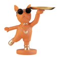 thumbnail image 2 of titular de la llave de la estatua Decoración de bandeja de estatua de perro de poliresina de escritorio decoración del hogar decorativa para llaves teléfono almacenamiento de , NARANJA, 2 of 8