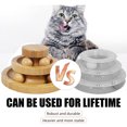 thumbnail image 2 of Cat Ball Track Toy, Kitty Toys Roller, 3-Level Ball Tower with Bamboo Spinning Balls, Interactive Cat Ball Tower Cat Toy, DIY Circle Track Fun Toy Cat Ball Toy for Kitten Mental Physical Exercise, 2 of 7