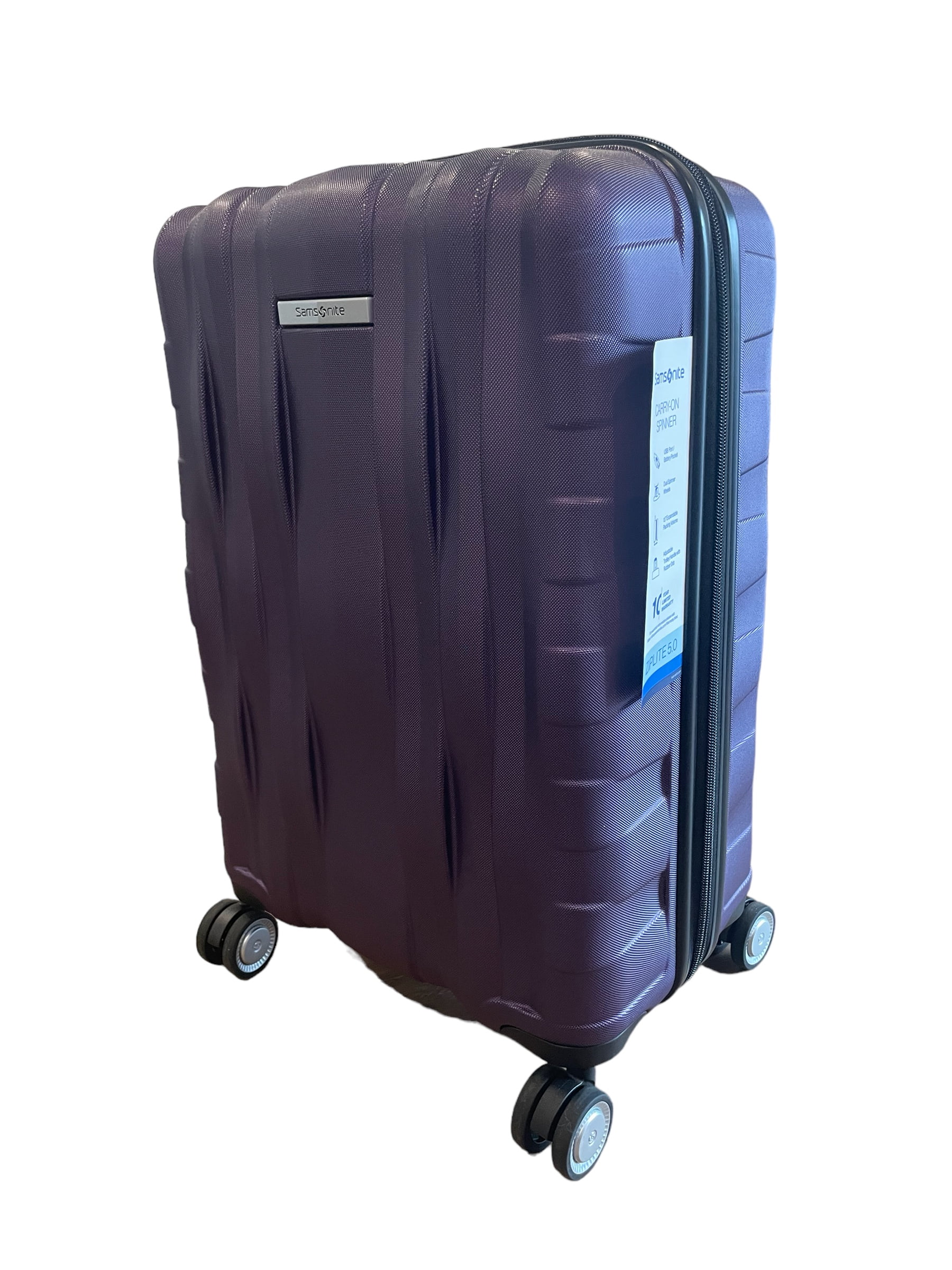 Samsonite Ziplite Hardside Spinner Luggage, Purple, 20-Inch