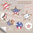 thumbnail image 6 of 4th of July Decorations Wooden Stars, Patriotic Memorial Day Star Tiered Tray Decor Set of 3, Fourth of July Red White Blue Decoration for Home Office Table Shelf, 6 of 7