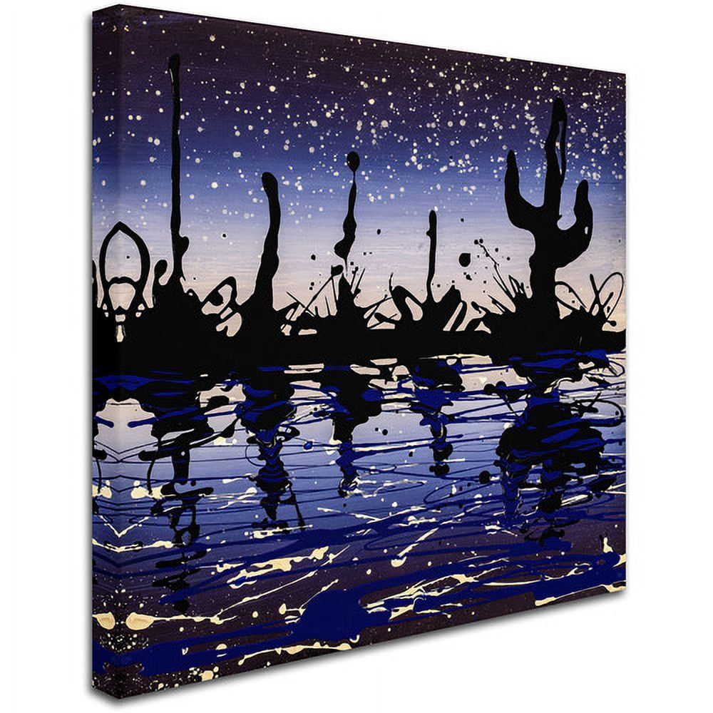 Trademark Fine Art "Desert Lake" Canvas Art by Roderick Stevens