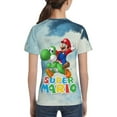 thumbnail image 5 of Cartoon Super Mario Teen T Shirts Unisex Crewneck Short Sleeve T-Shirt Tees Top For Boys Girls Youth Kids Medium, 5 of 7