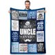 thumbnail image 1 of LHSHID Bonus Dad Fathers Day Blanket Gifts from Kids Step Dad Gifts from Daughter Son Step Dad Birthday Gifts Fathers Day Blanket for step dad Stepped up Dad Gifts Ideas Men Throw Blanket 30x40in, 1 of 6
