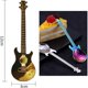 thumbnail image 2 of Cucharillas de guitarra, 7 piezas, juego de cucharas de té lindas musicales de acero inoxidable coloridas para revolver, postre, mermelada, cuchara de helado, bar, vajilla, 2 of 5
