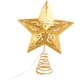 thumbnail image 1 of GOOHOCHY 1 estrella dorada para la punta del árbol de Navidad con luces LED, 1 of 8
