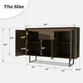 thumbnail image 5 of Costway 3-Door Kitchen Buffet Server Sideboard Storage Cupboard Cabinet w/Drawer, 5 of 12