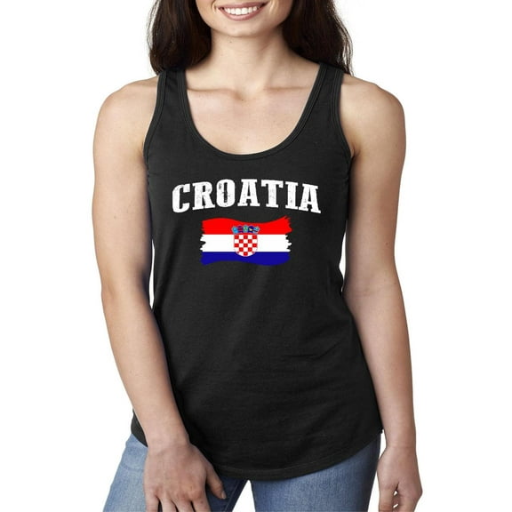 NIB - Women's Racerback Tank Top - Croatia Flag