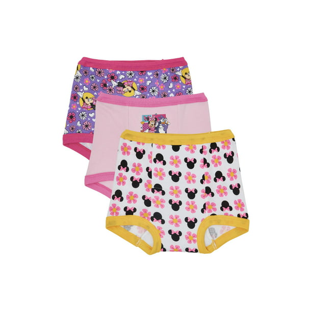 Minnie Mouse Toddler Girls Training Pants, 3-Pack - Walmart.com