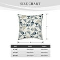 thumbnail image 2 of Housses de Coussin Décoratives en Velours Lot de 2, Housse de Coussin Carrée Douce avec Fermeture Éclair Invisible Couleurs Triangle Impression Mosaïque Moderne, 18"x18 Pouces, 2 of 6