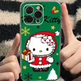 thumbnail image 1 of Merry Christmas Hello Kitty For iPhone 11 Pro Max 12 13 Pro Mini X XR XS Max 6 6S 7 8 Plus Se2 Clear Phone Case Cover, 1 of 7