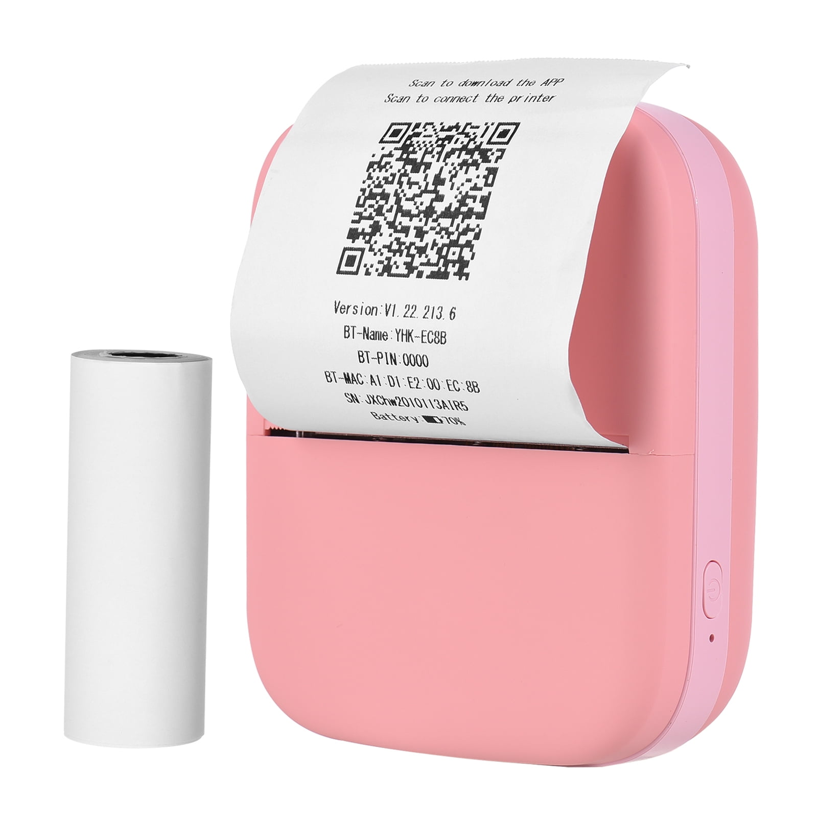 Andriod phone Mini Wireless Printer For Printing Stickers,Images,Notes,Lists,Compatible with iOS Thermal Sticker Printer 