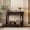 Espresso, variant on Narrow Console Table with Drawer, Vintage Entryway Sofa Table with Curved Corners & Open Shelf