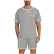 thumbnail image 1 of Camisetas Casuales Elegante Pijama Conjunto Ligero Seco de Manga Corta Y Pantalones Cortos, Ropa de Dormir Cómoda Suave para Relajarse, Correr Y Regalos, 1 of 9