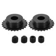 thumbnail image 1 of 2Pack #25 Chain Roller Sprocket 14mm Bore 1/4" Pitch 25 Tooth with Set Screws, 1 of 6