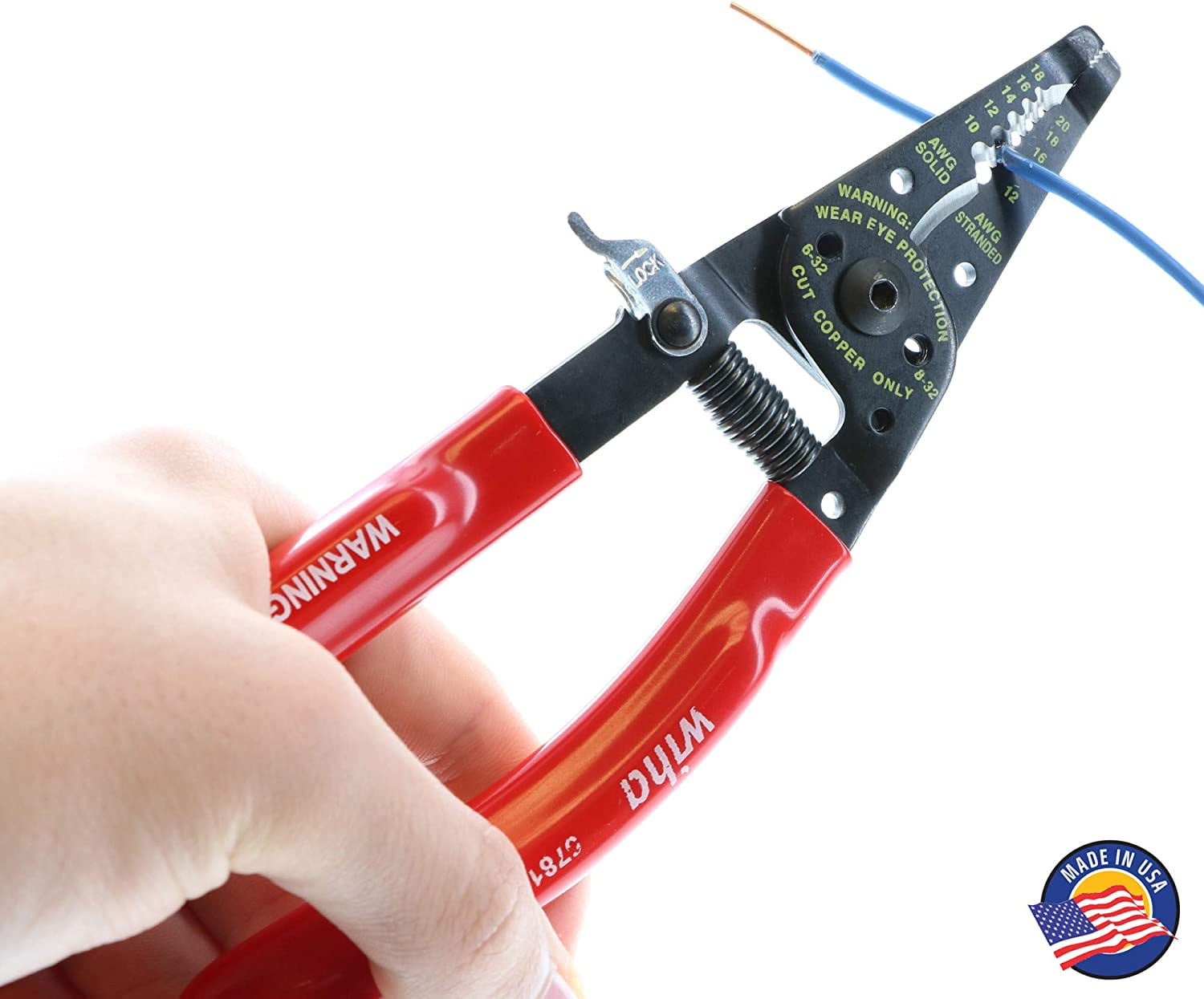 Wiha Tools USA 57810 Classic Grip Wire Strippers - 7.25 in.