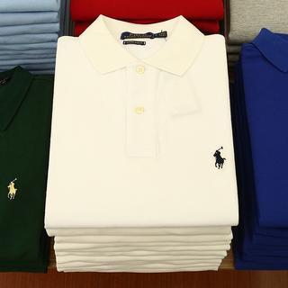 polo De Algodón Puro Manga Corta Mujeres Verano RL Clásico Bordado Casual Camiseta Moda Cuello Versátil Etiqueta +