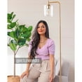 thumbnail image 4 of Brightech Elizabeth Industrial Floor Lamp with Glass Shade and Edison Bulb, Gold, 4 of 6